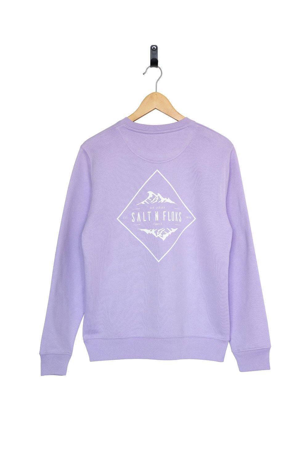 Lulu and Roo outlet Lavender Rainbow Crewneck Sweatshirt